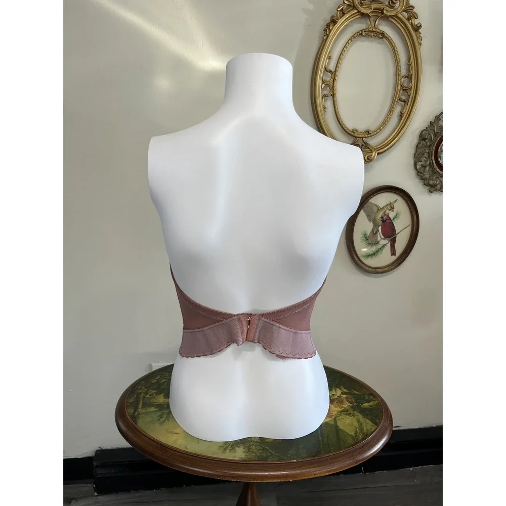 Carnival Vintage Lace Strapless Bustier Corset Top Size 34C